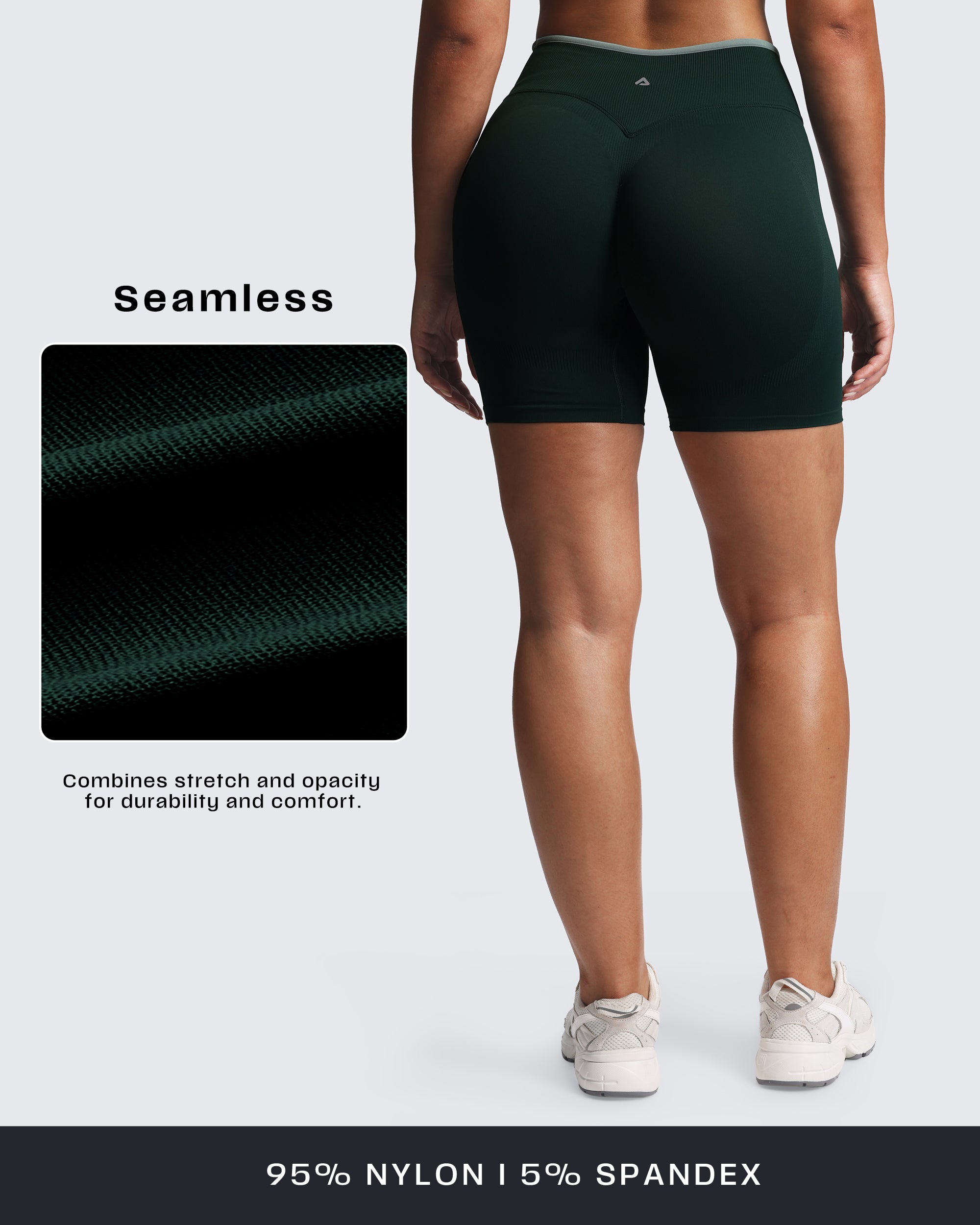 Aoxjox “Lexi” Lined Seamless Biker Shorts 5.5"