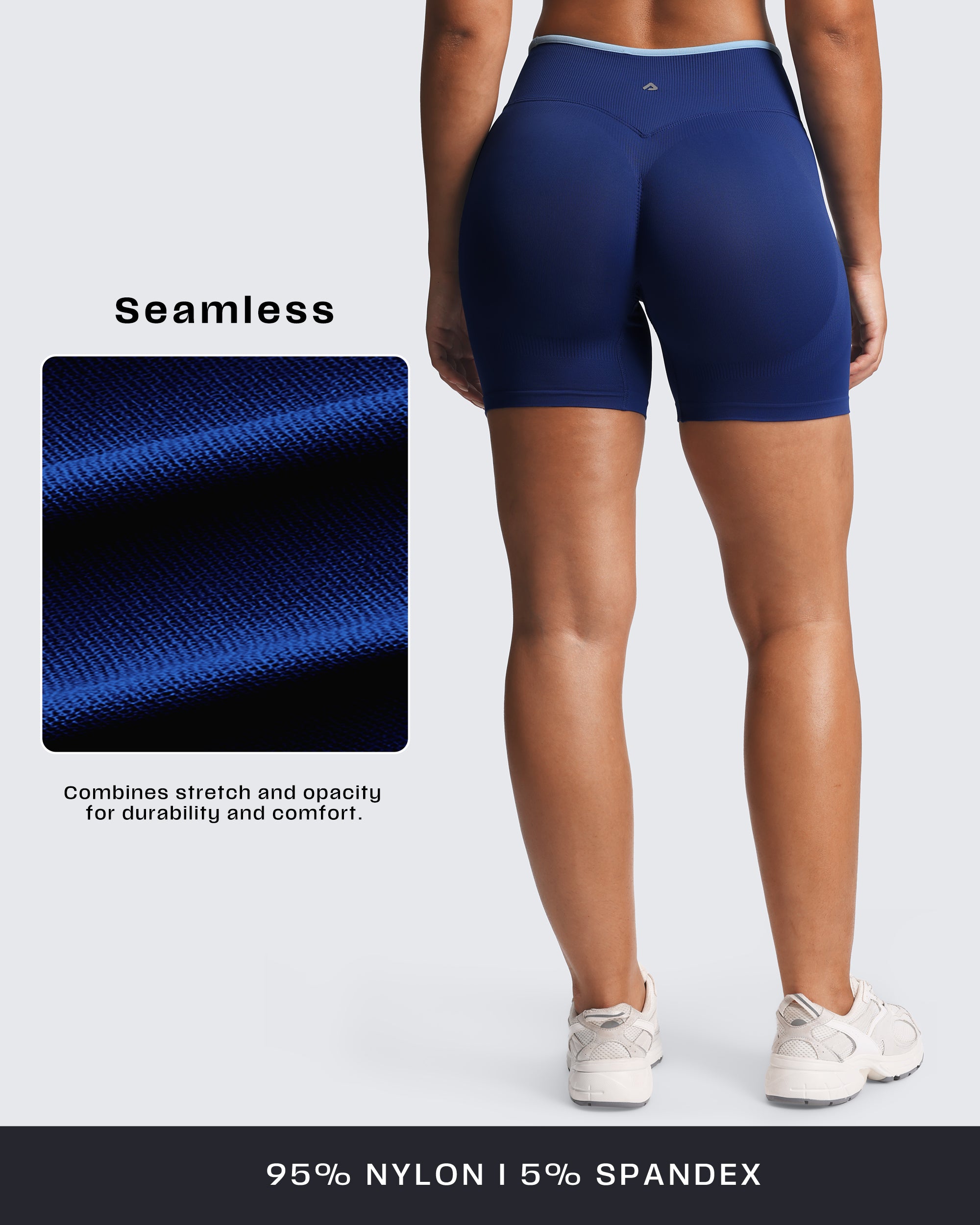 Aoxjox “Lexi” Lined Seamless Biker Shorts 5.5"