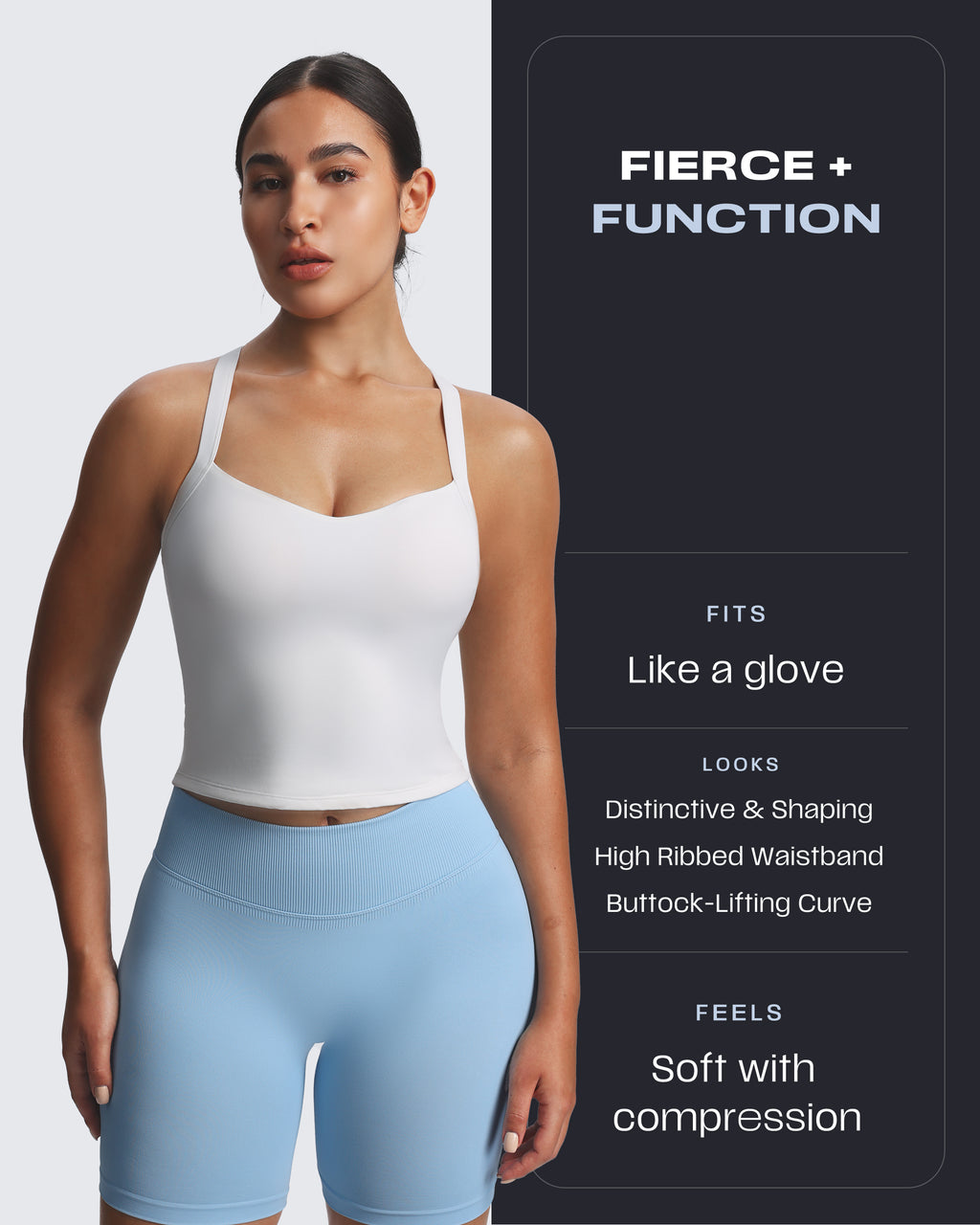 Aoxjox “Lexi” Lined Seamless Biker Shorts 5.5"