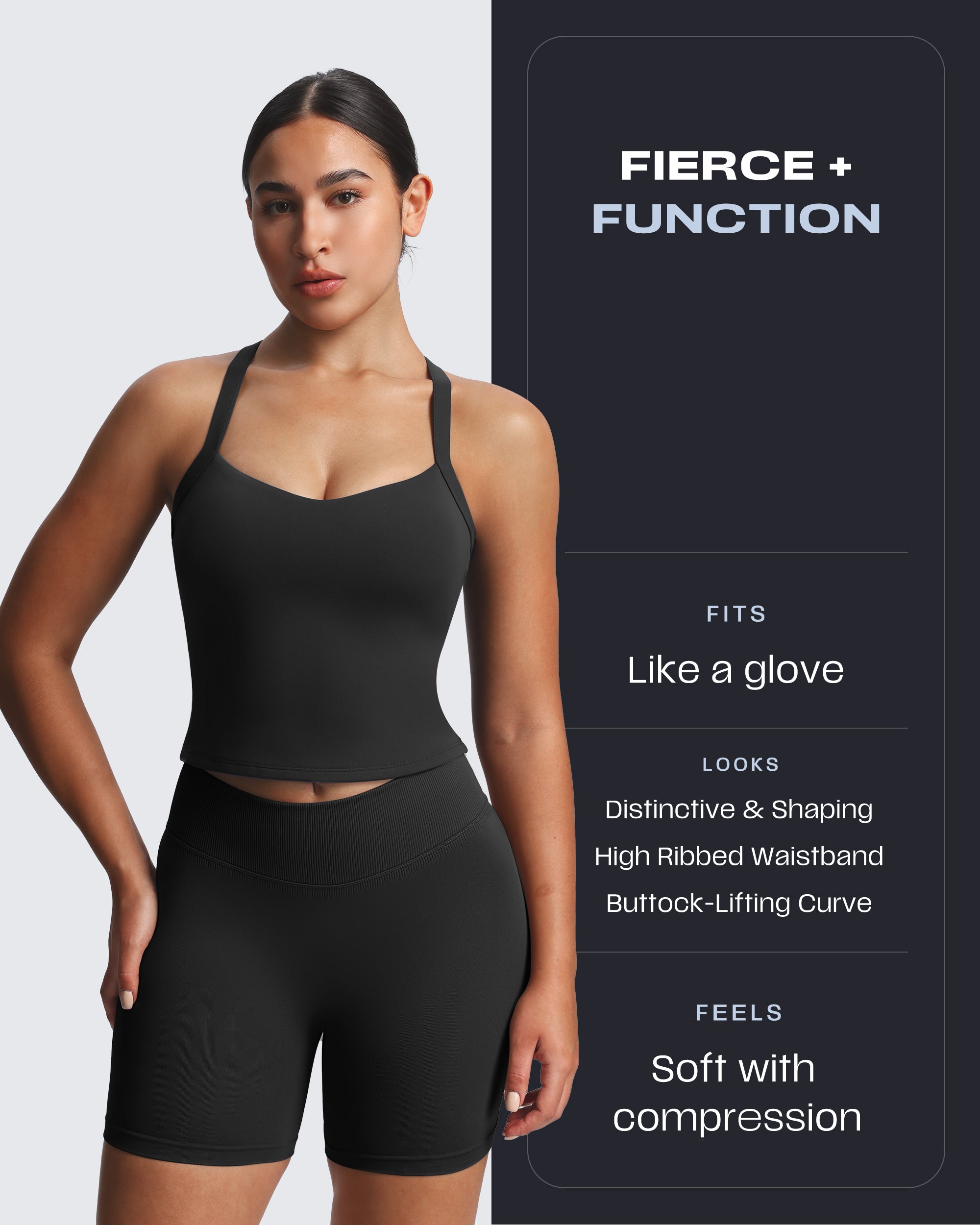 Aoxjox “Lexi” Lined Seamless Biker Shorts 5.5"