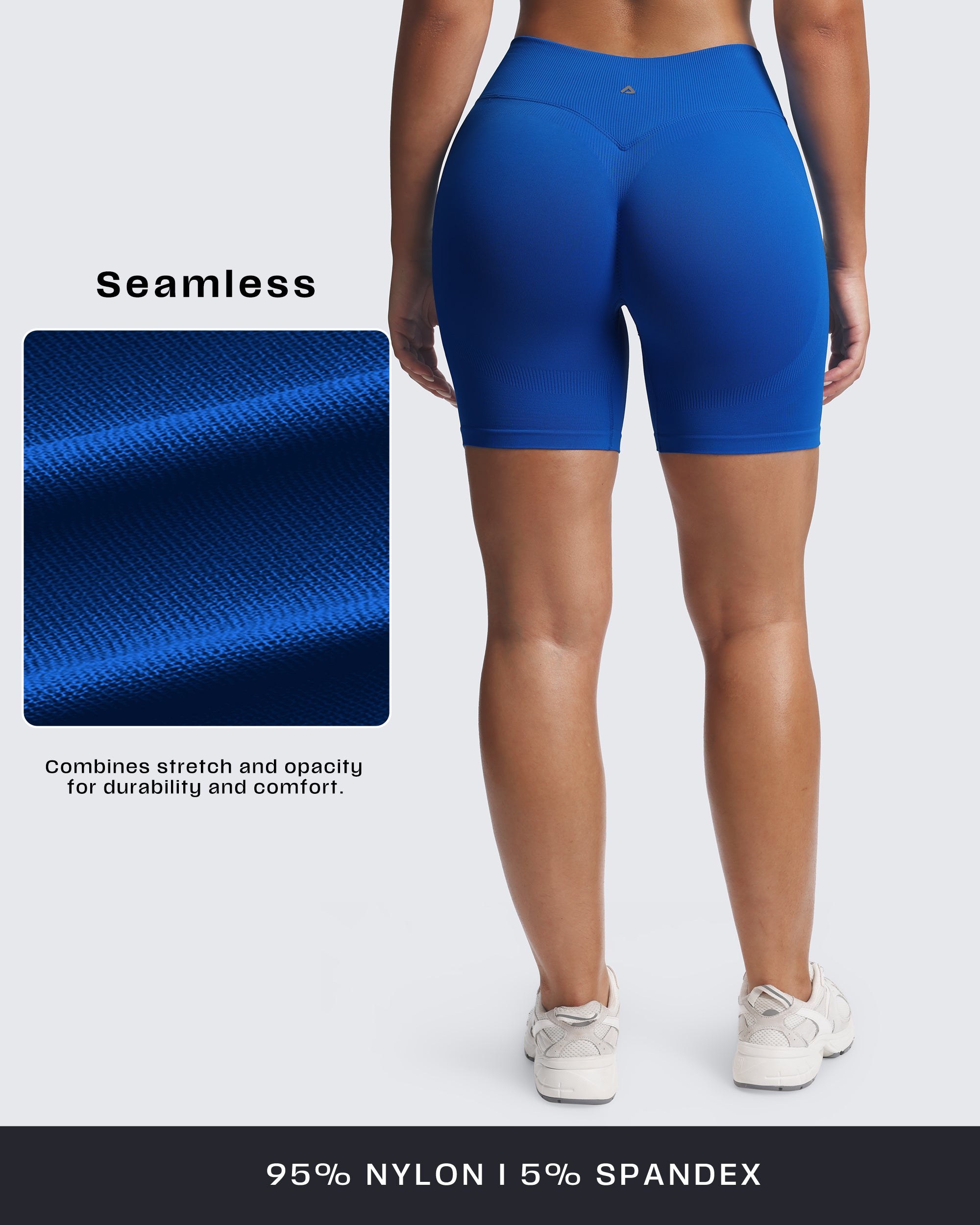 Aoxjox “Lexi” Lined Seamless Biker Shorts 5.5"