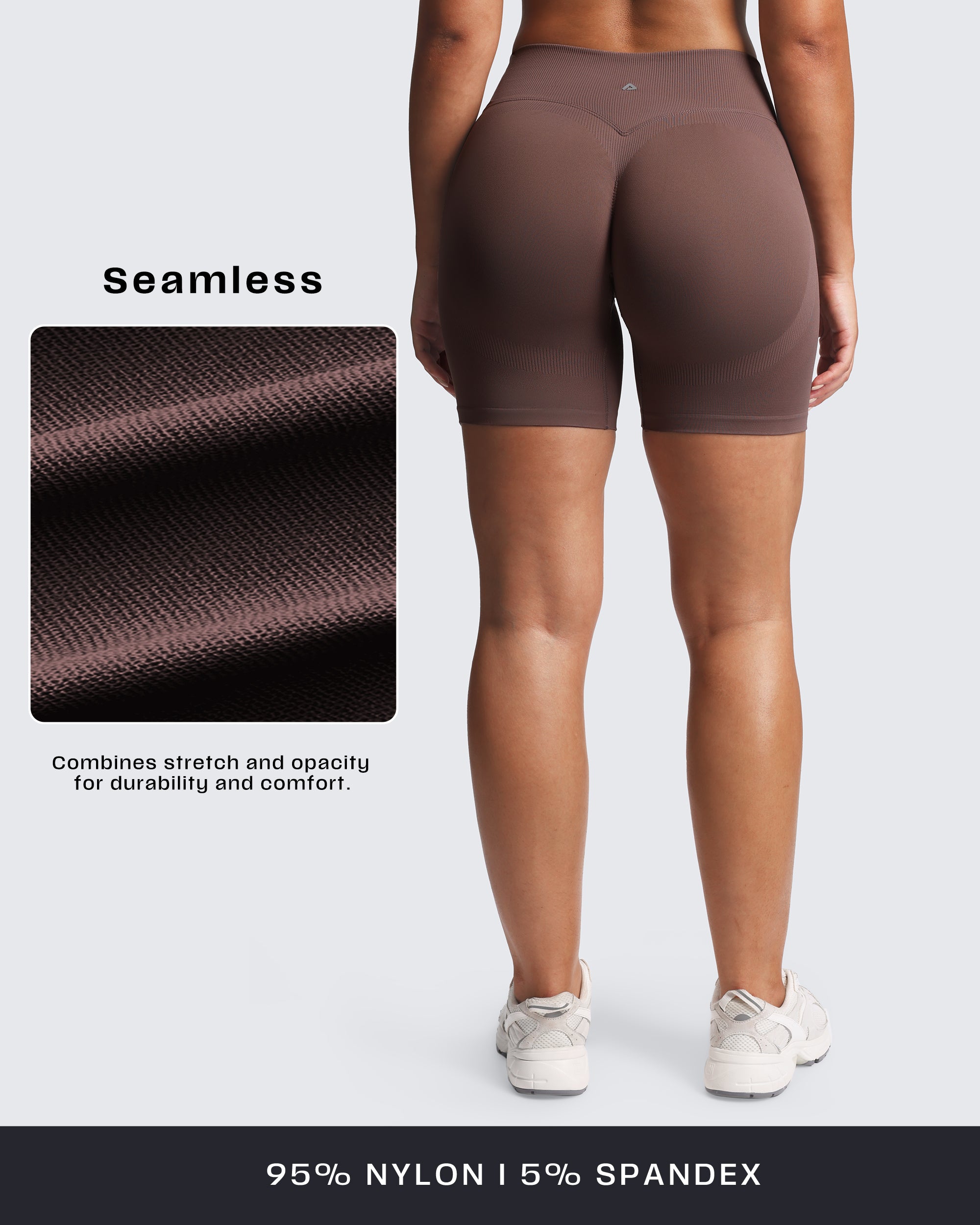Aoxjox “Lexi” Lined Seamless Biker Shorts 5.5"