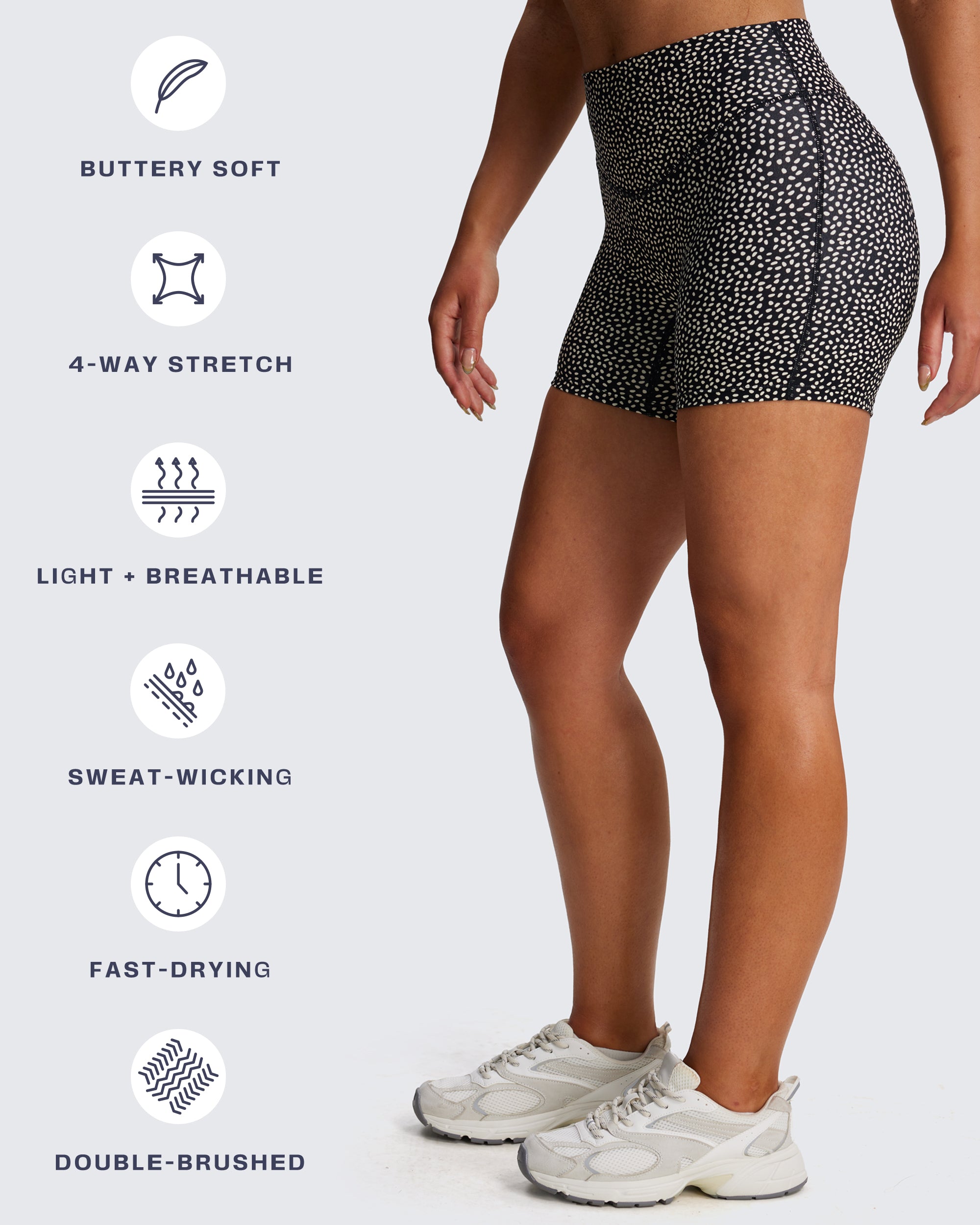 Aoxjox "Hidden Scrunch" Shorts 4.5"