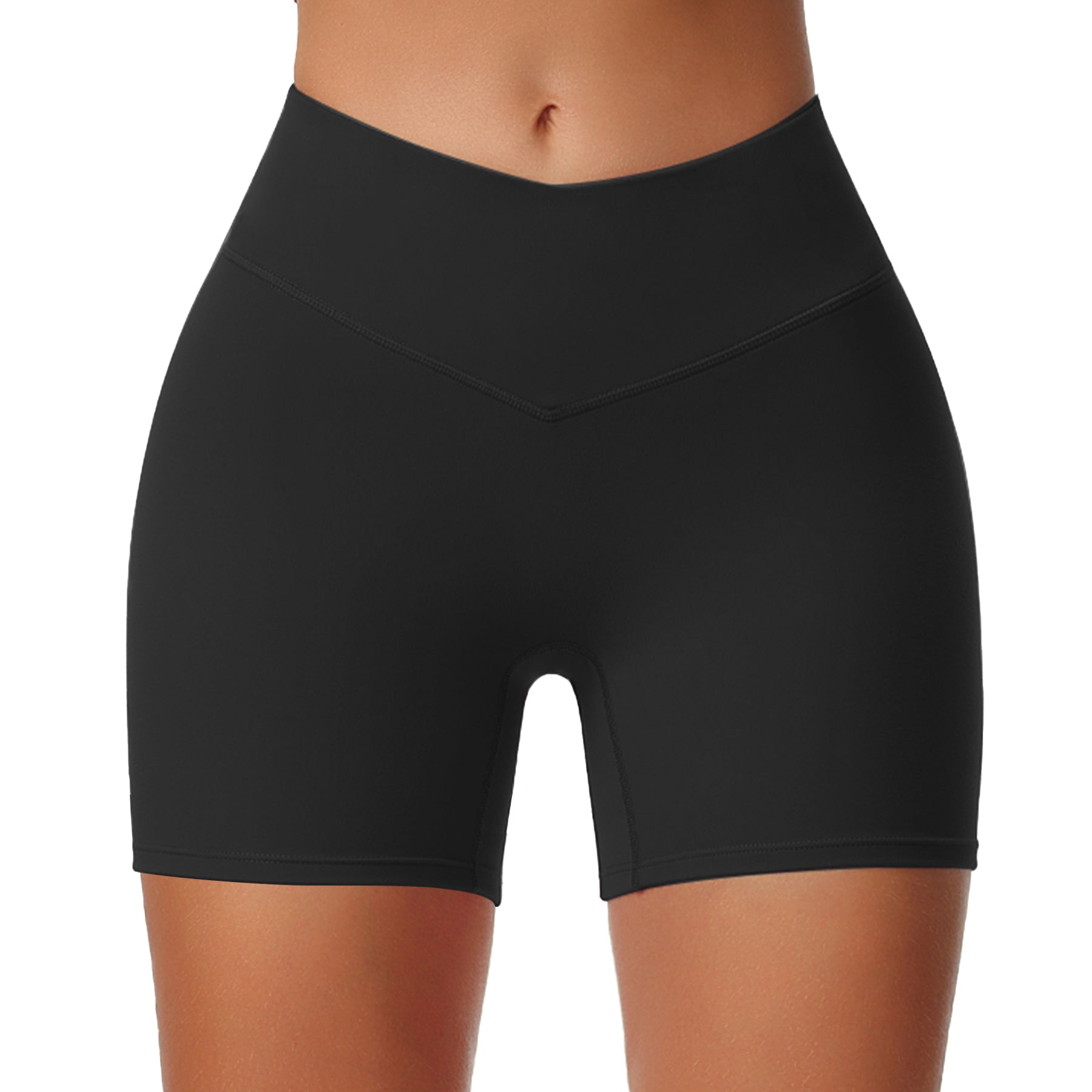 Aoxjox V Waist Hidden Scrunch Shorts