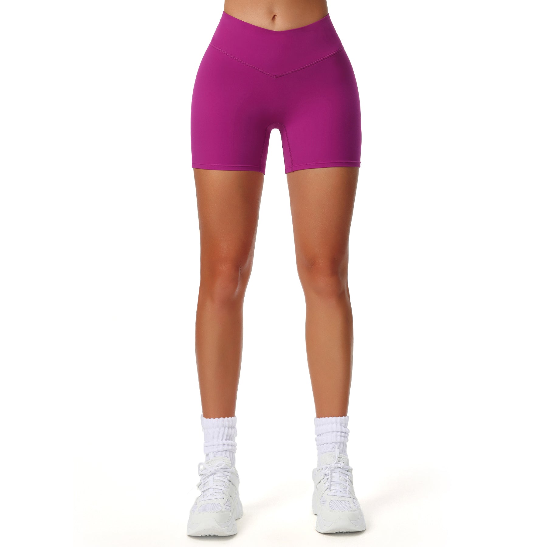 Aoxjox "Vanity V-Waist" Hidden Scrunch Shorts