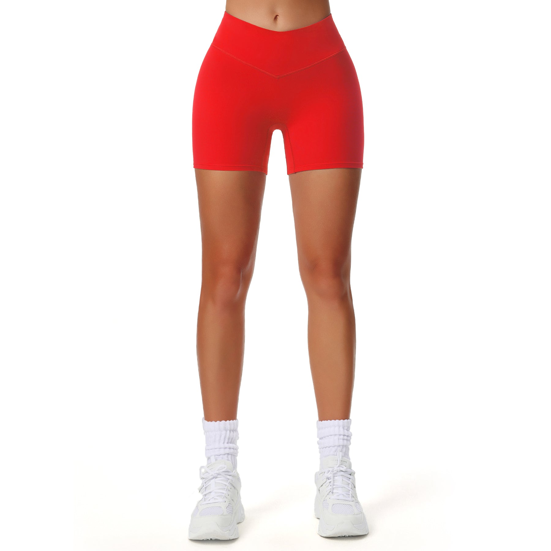 Aoxjox "Vanity V-Waist" Hidden Scrunch Shorts