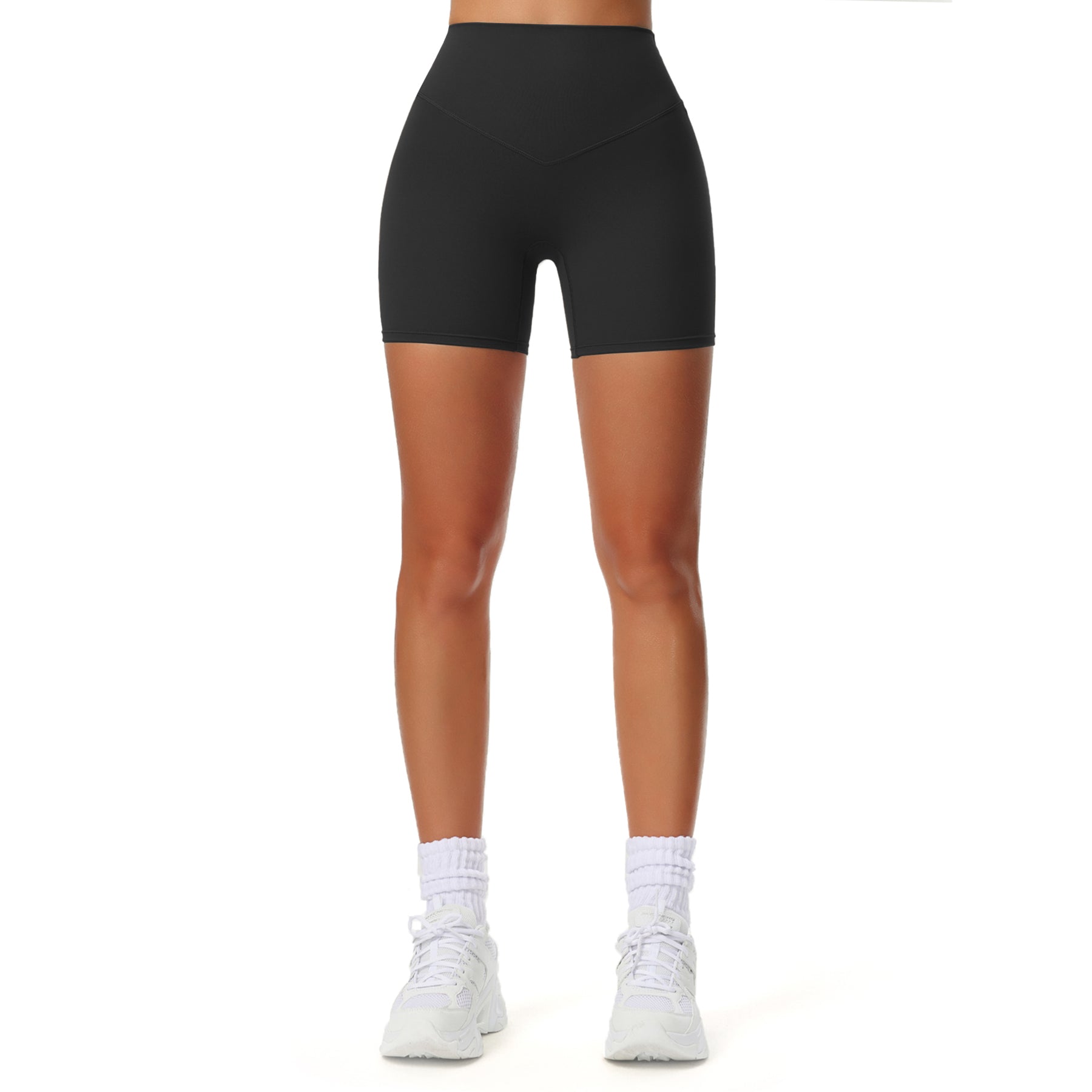 Aoxjox Biker High Waisted Exercise Athletic Shorts