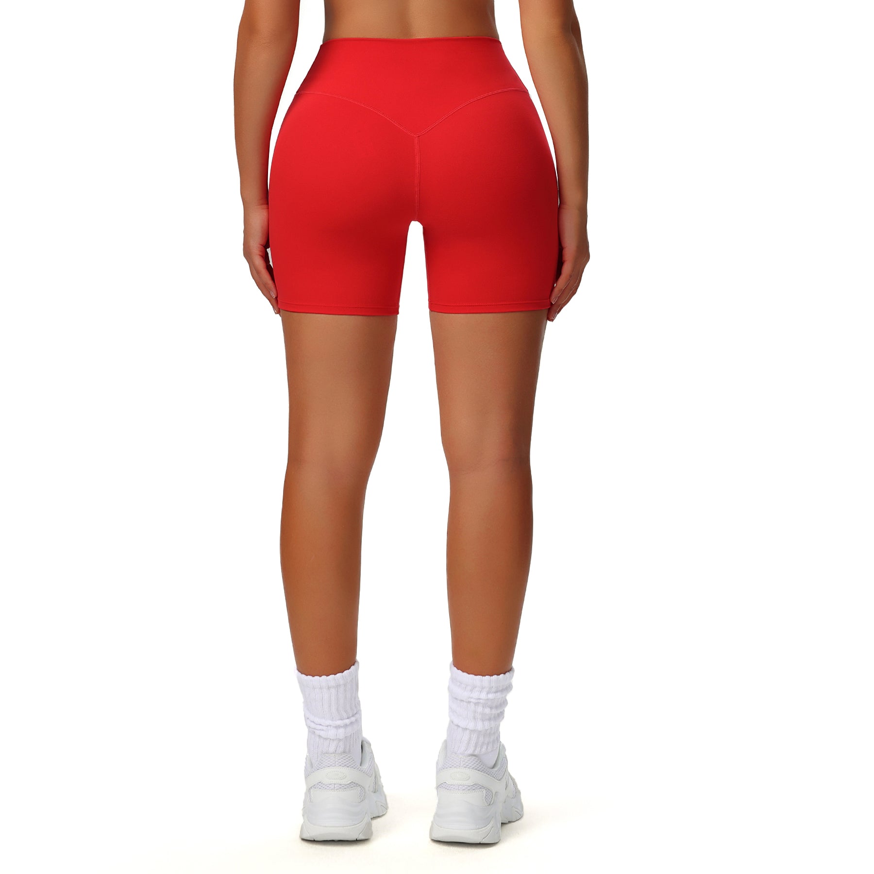 Aoxjox Biker High Waisted Exercise Athletic Shorts