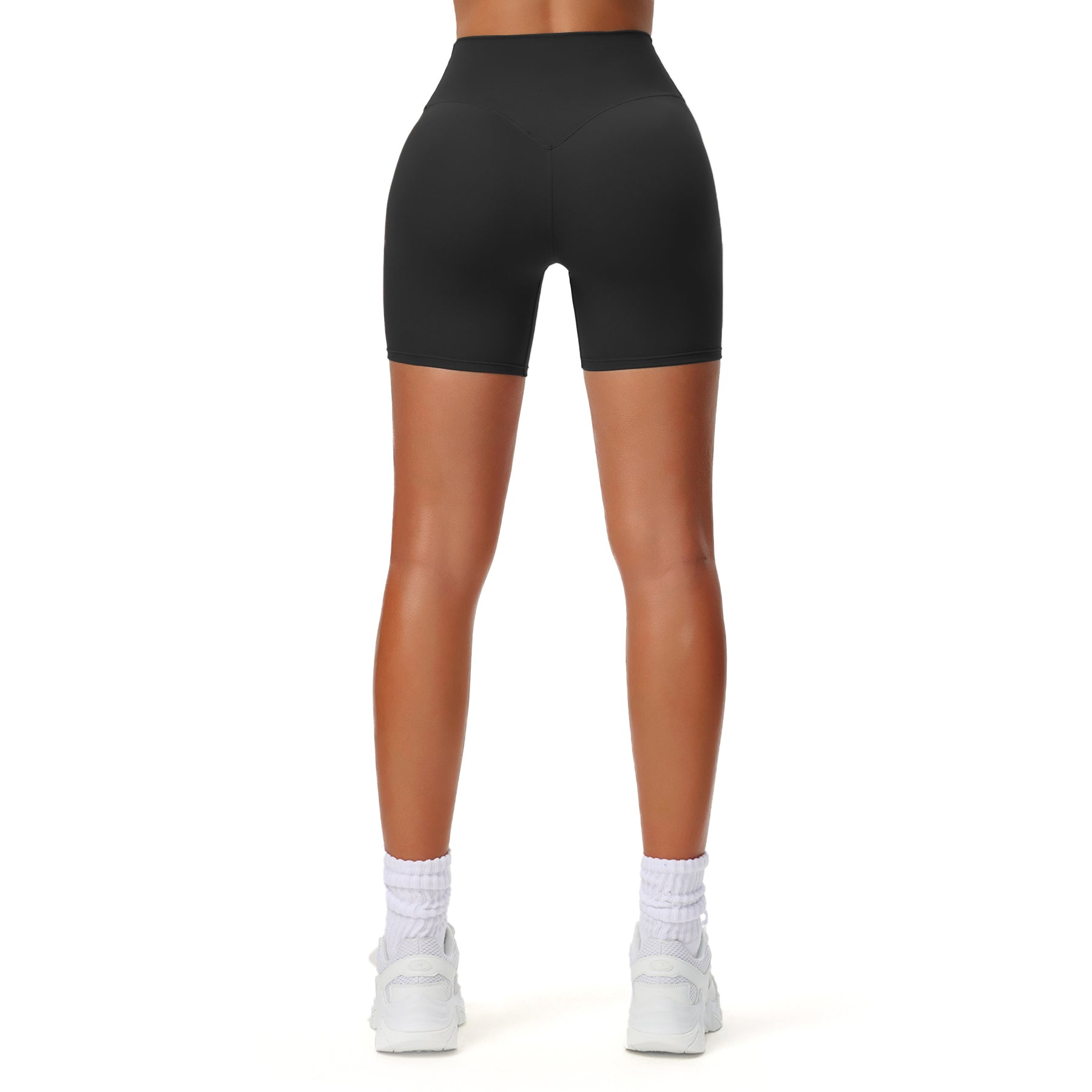 Aoxjox Biker High Waisted Exercise Athletic Shorts