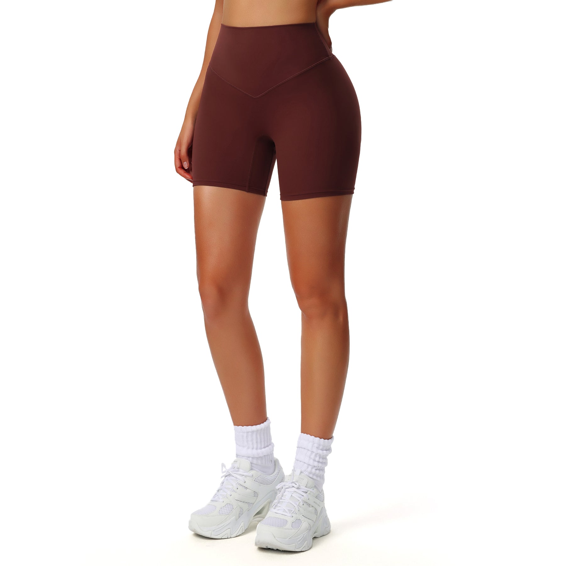 Aoxjox Biker High Waisted Exercise Athletic Shorts