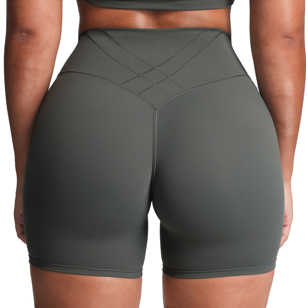 Aoxjox “Velura” Biker Shorts 6"
