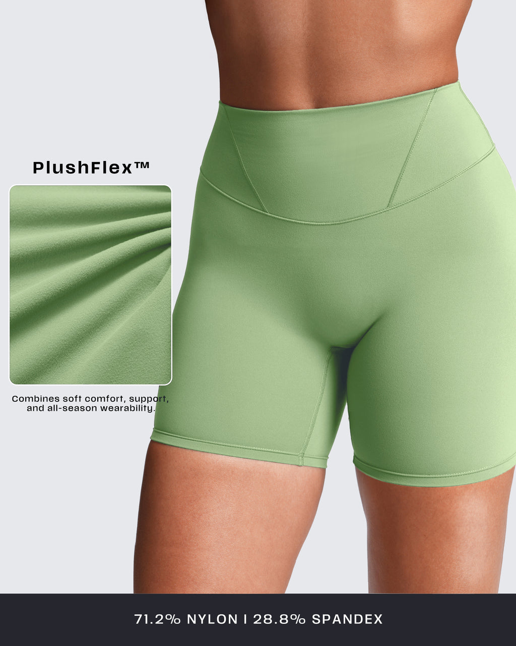 Aoxjox “Velura” Biker Shorts 6"