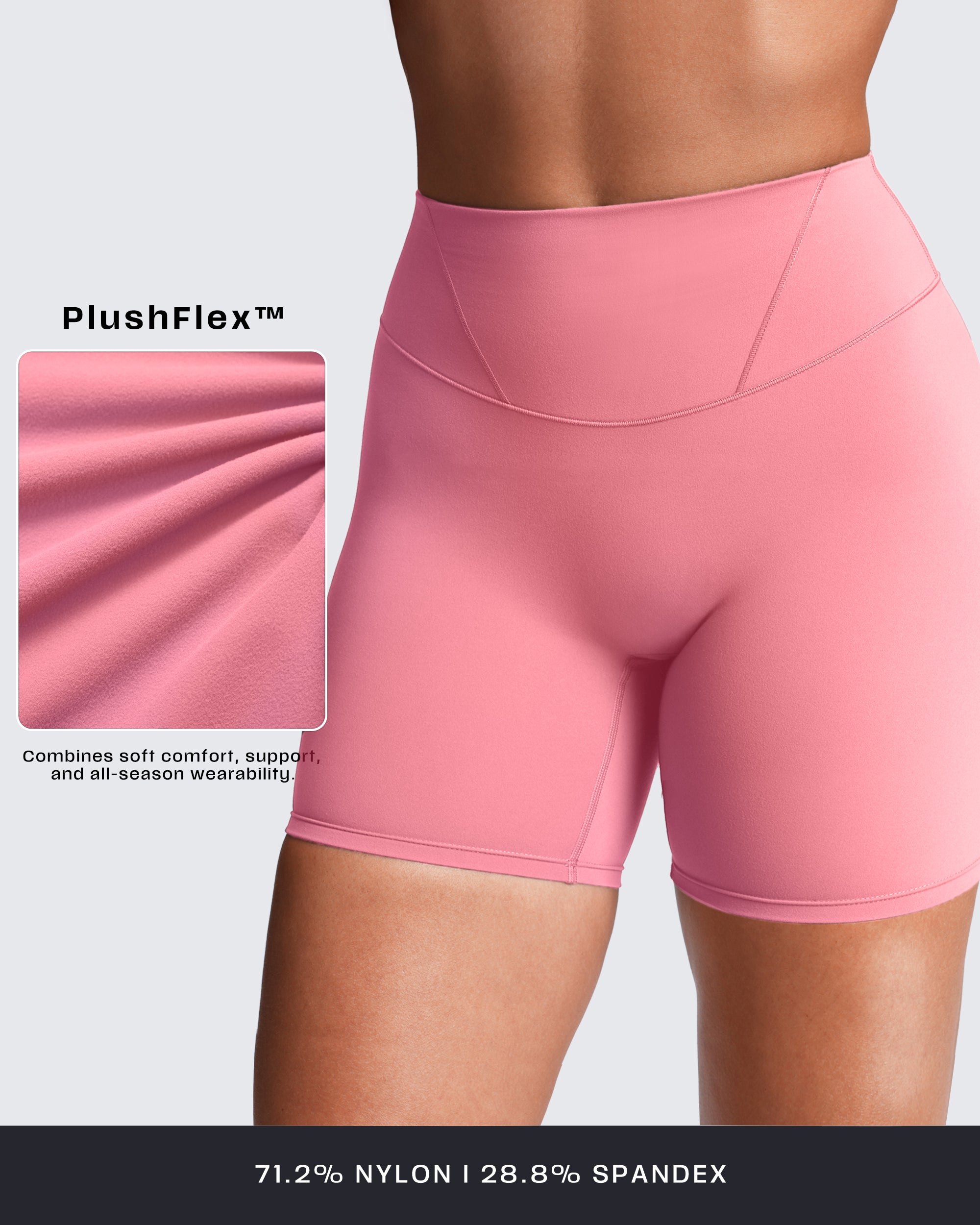 Aoxjox “Velura” Biker Shorts 6"