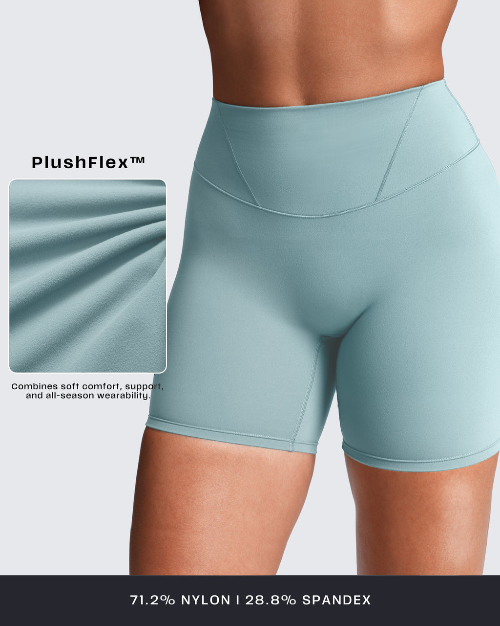 Aoxjox “Velura” Biker Shorts 6"
