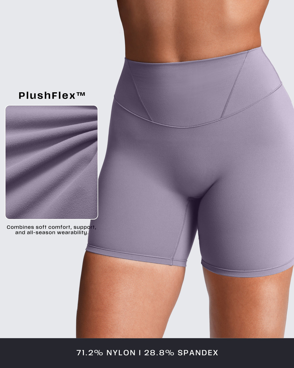 Aoxjox “Velura” Biker Shorts 6"