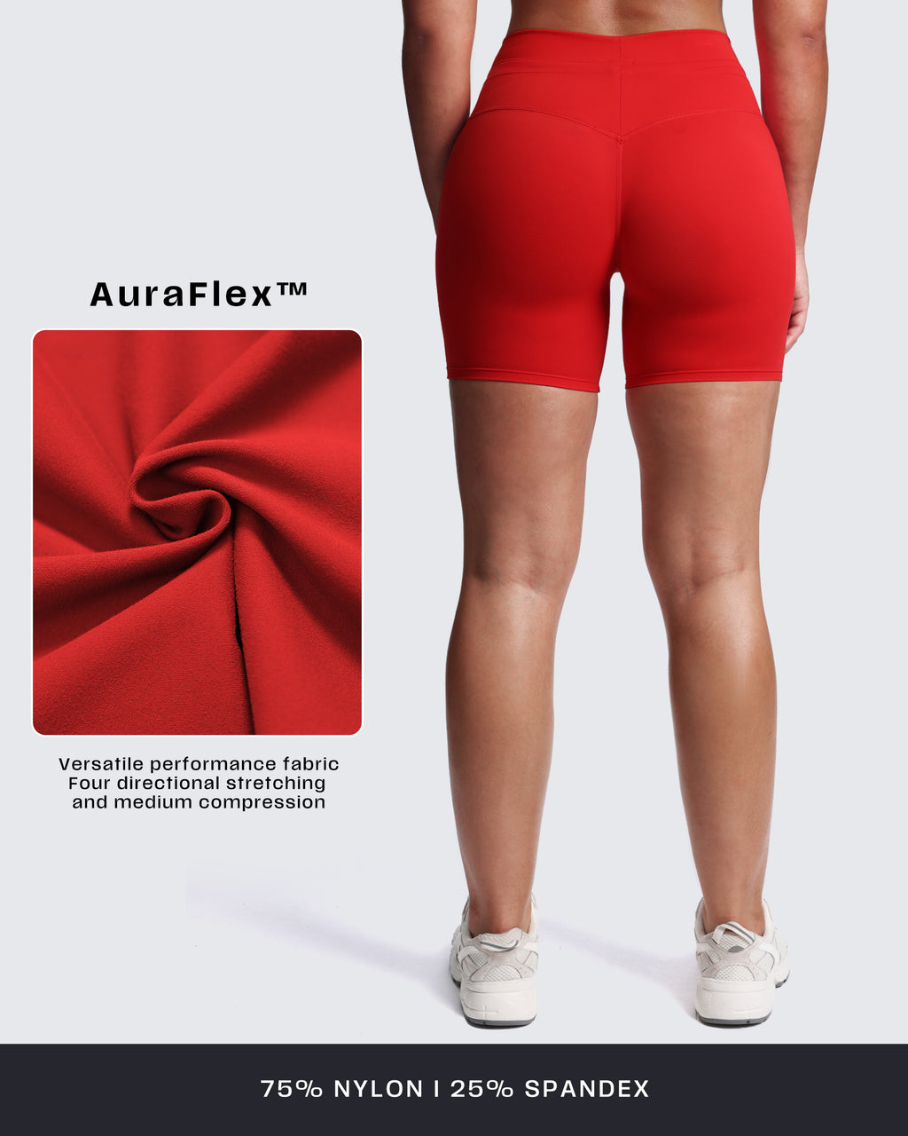Aoxjox "Mila" Ultra High Rise Biker Shorts 6"