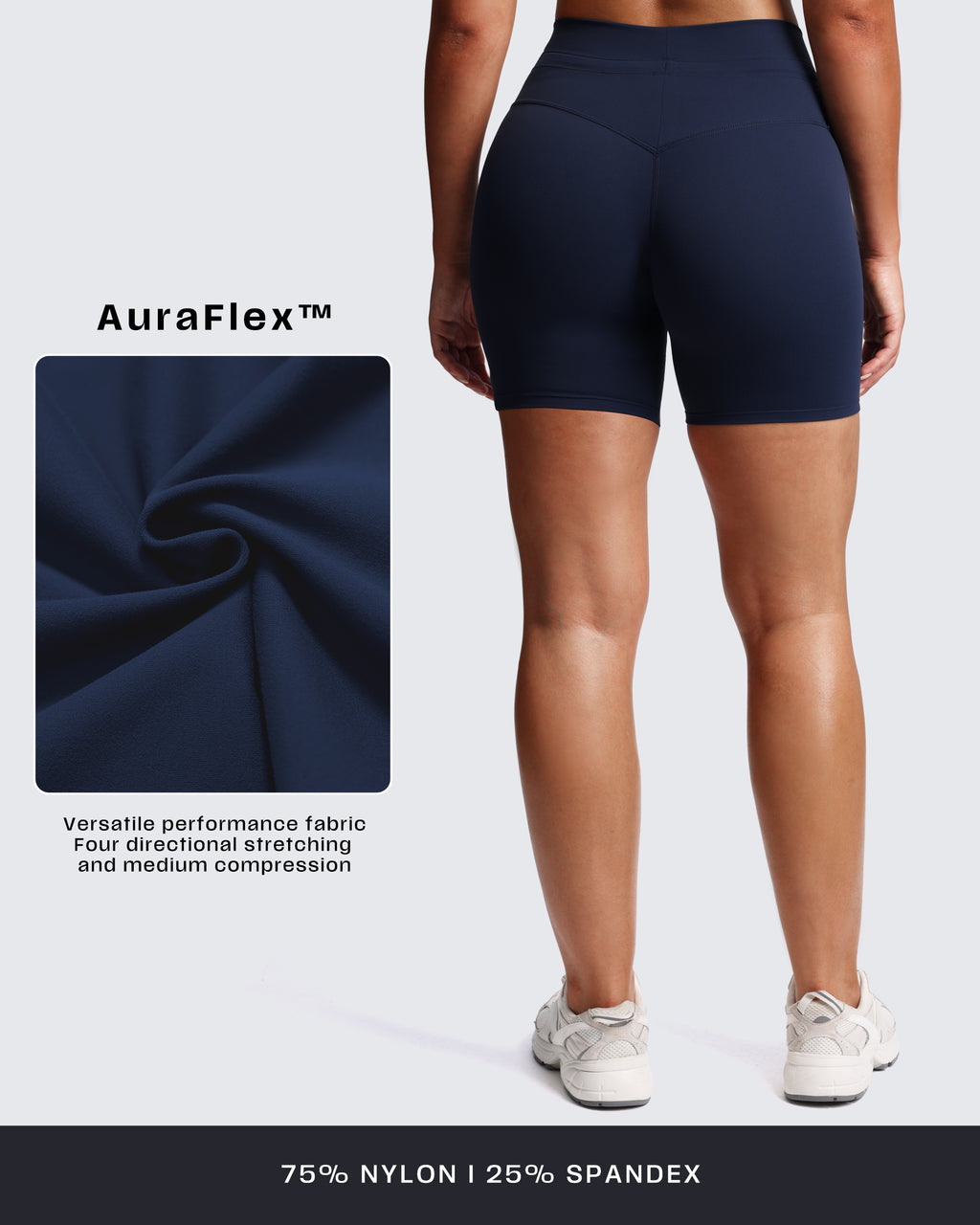 Aoxjox "Mila" Ultra High Rise Biker Shorts 6"