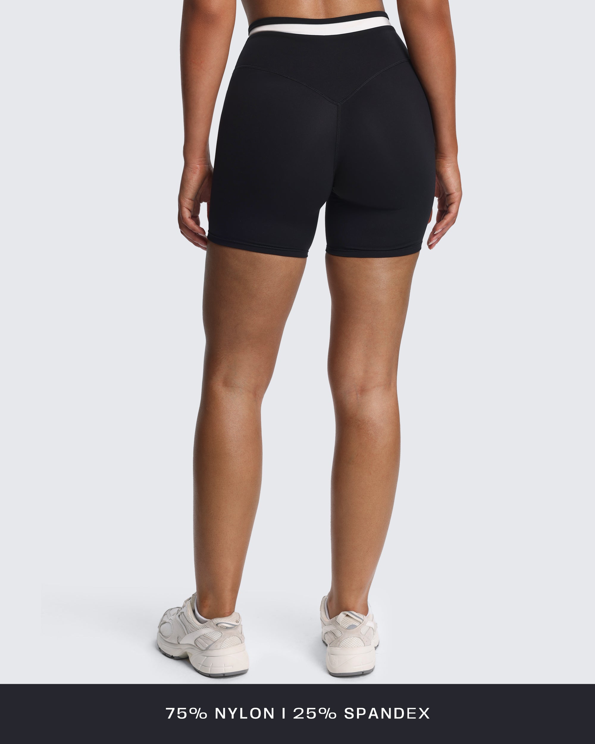 Aoxjox "Velma" Color Block Crosswaist Shorts