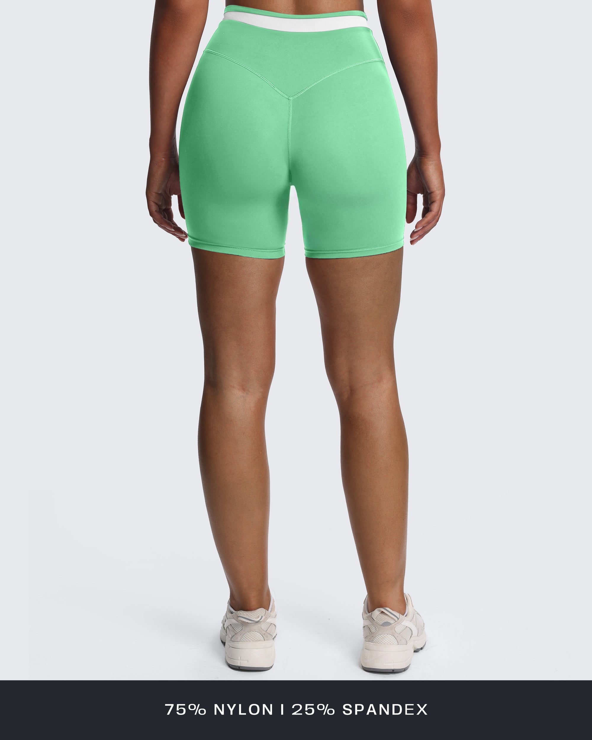 Aoxjox "Velma" Color Block Crosswaist Shorts