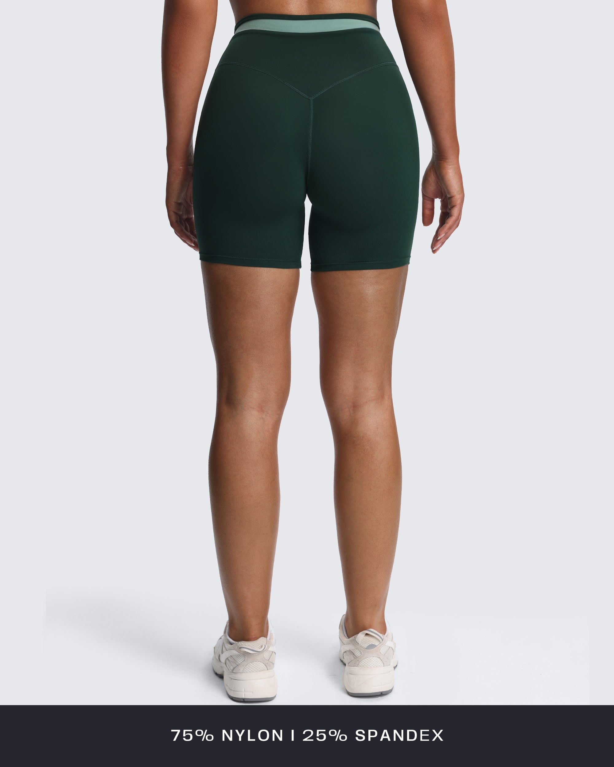 Aoxjox "Velma" Color Block Crosswaist Shorts