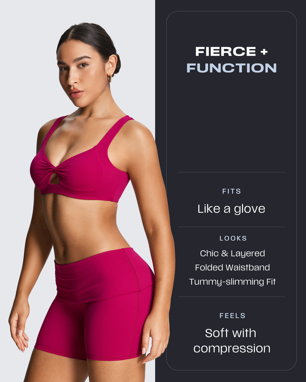 Aoxjox “Athlenza” Fold-Over Short 6"