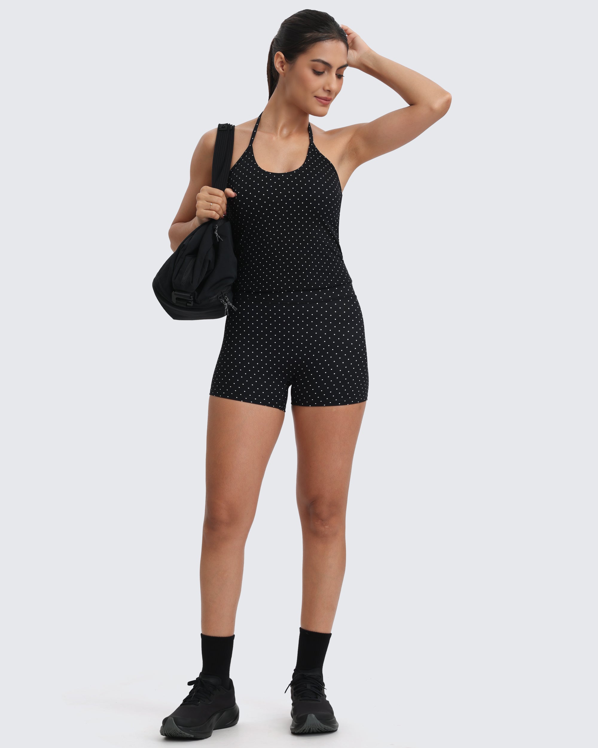 Aoxjox "Polka Dots" Women's Low-Mid Waist Shorts 3"
