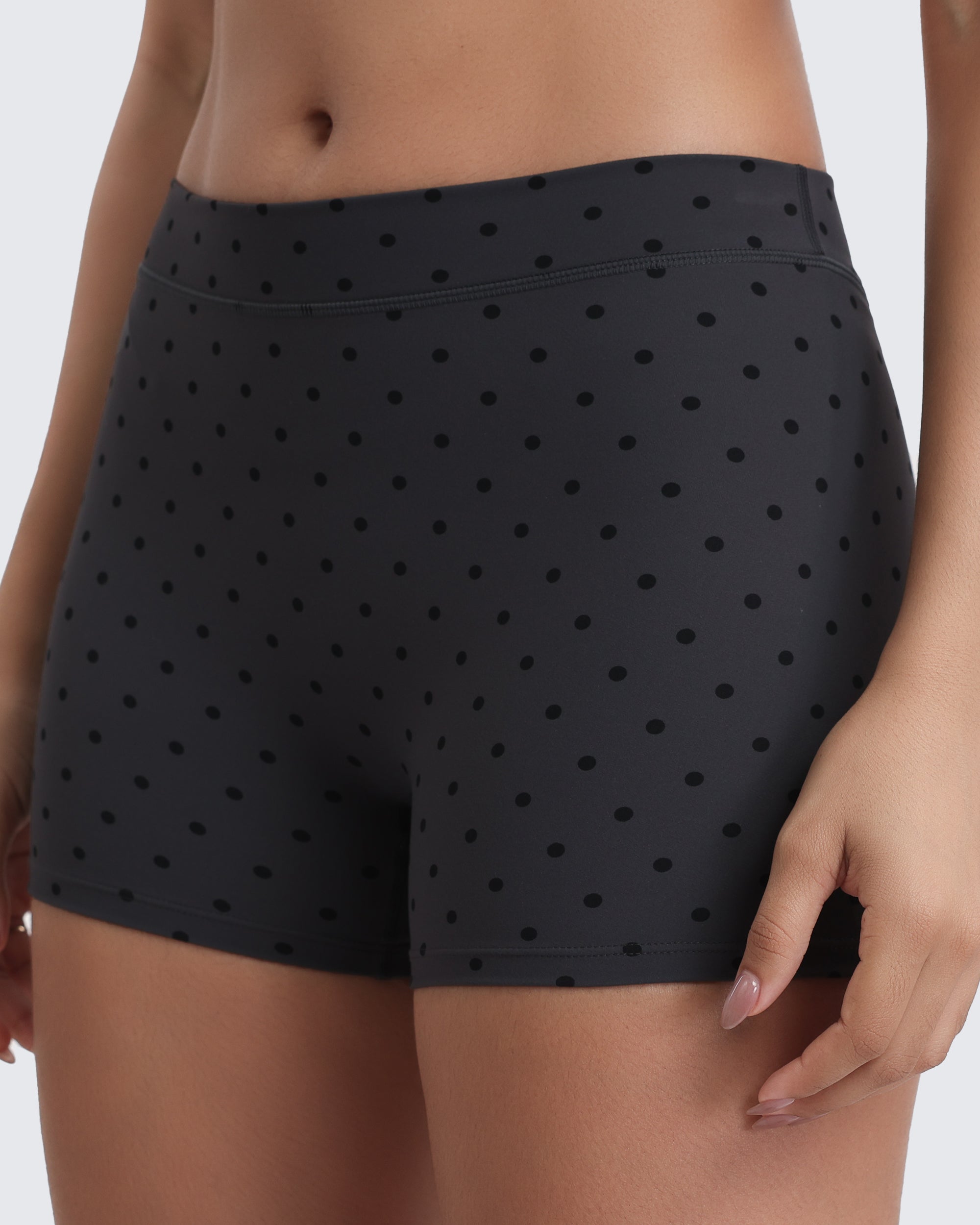 Aoxjox "Polka Dots" Women's Low-Mid Waist Shorts 3"