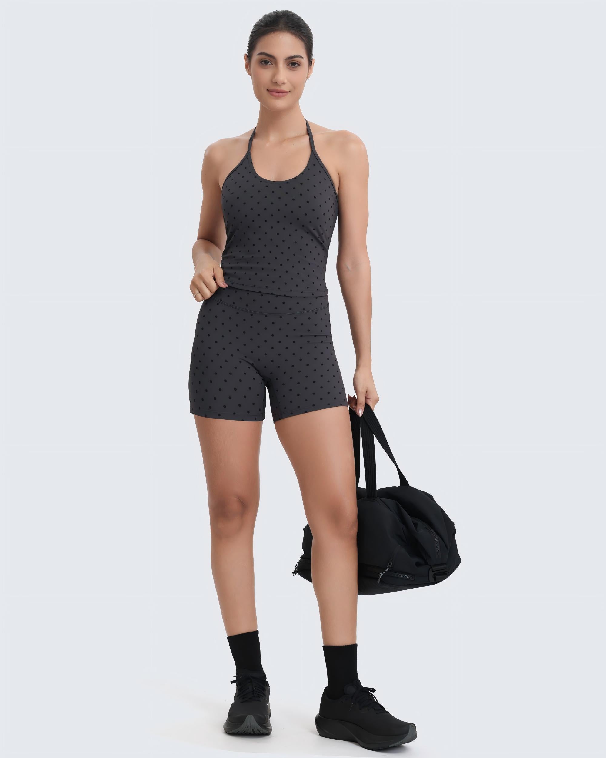 Aoxjox High Waist Scrunch Shorts 4"