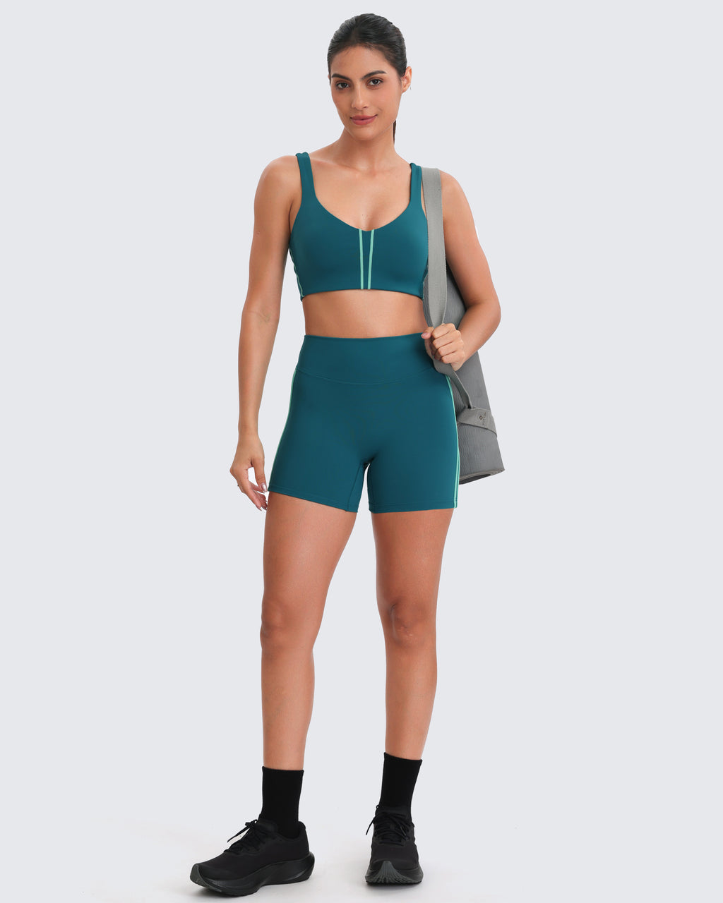 Aoxjox "Sporty" Striped Shorts 4"
