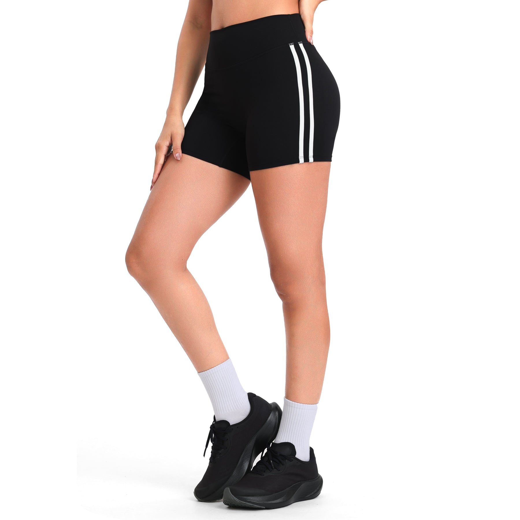 Aoxjox "Sporty" Striped Shorts 4"