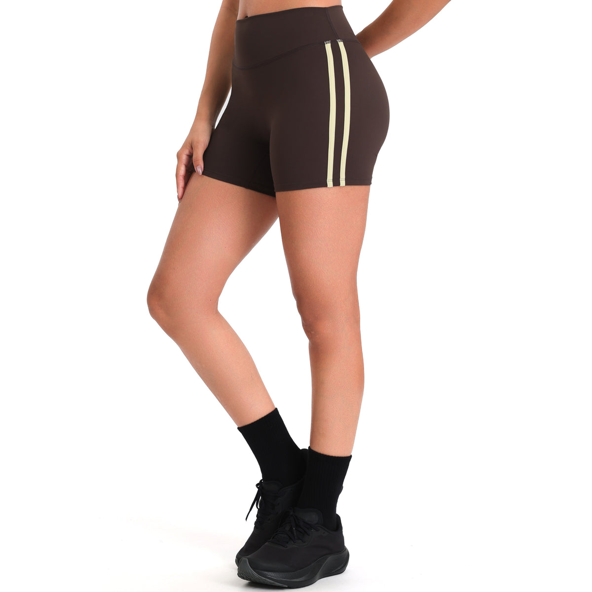 Aoxjox "Sporty" Striped Shorts 4"