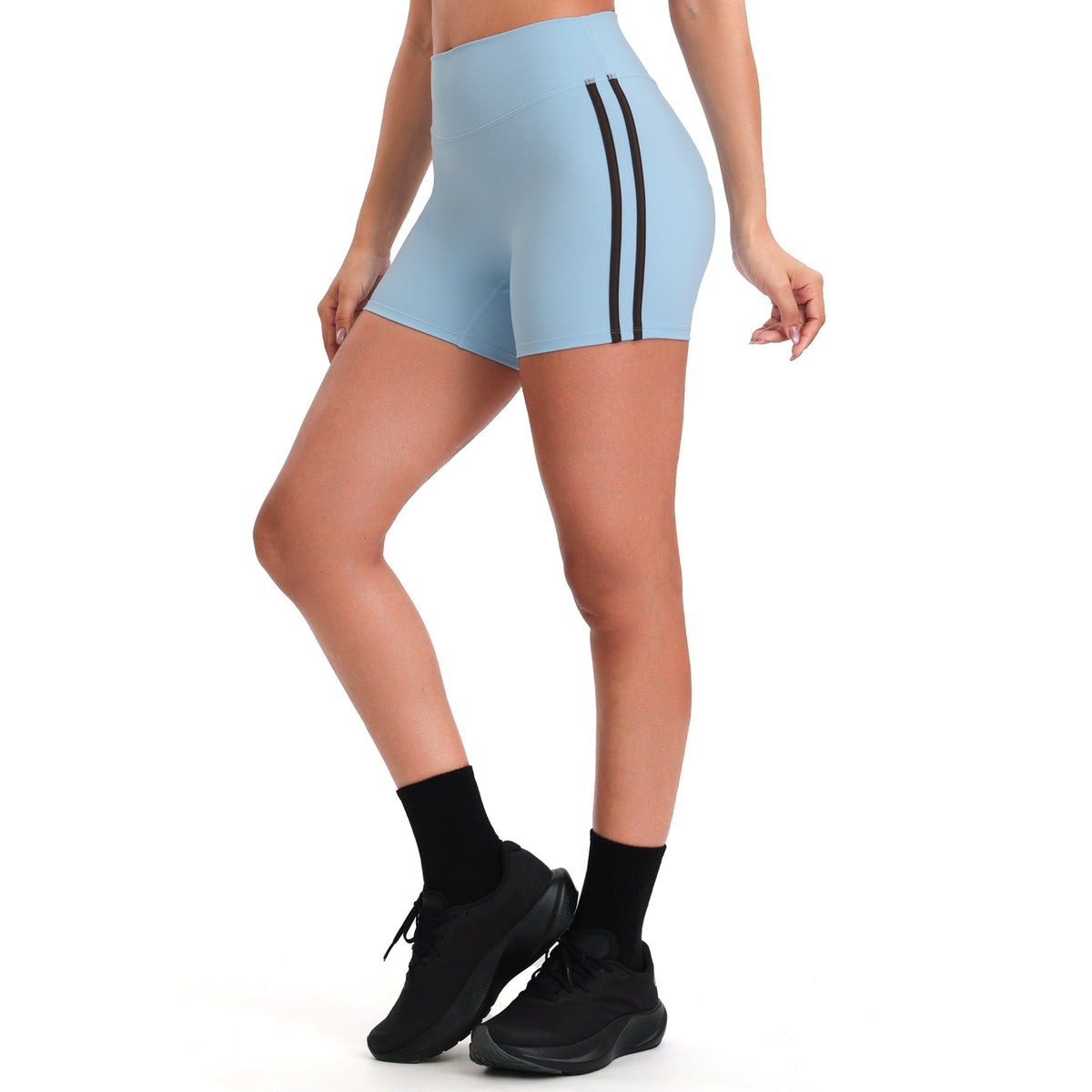 Aoxjox "Sporty" Striped Shorts 4"