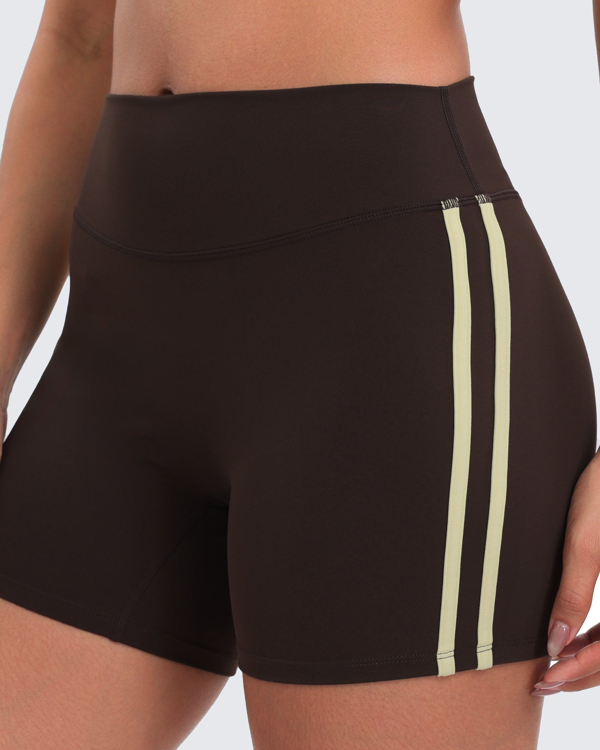 Aoxjox "Sporty" Striped Shorts 4"