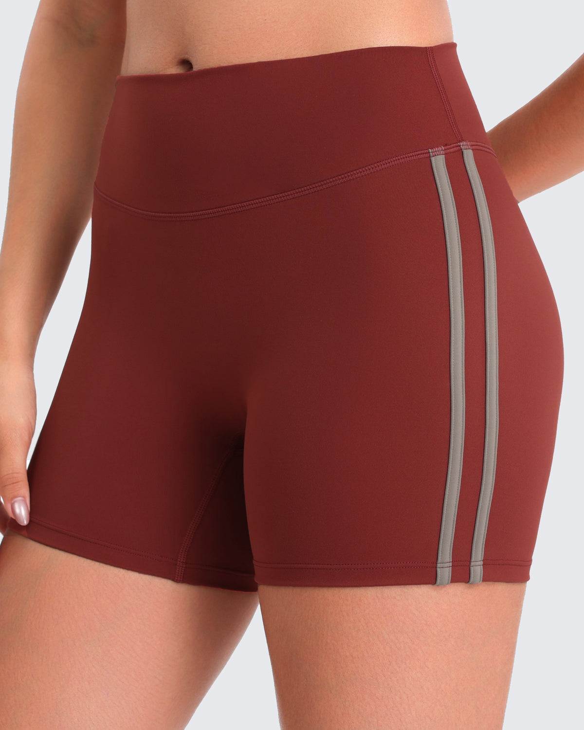 Aoxjox "Sporty" Striped Shorts 4"