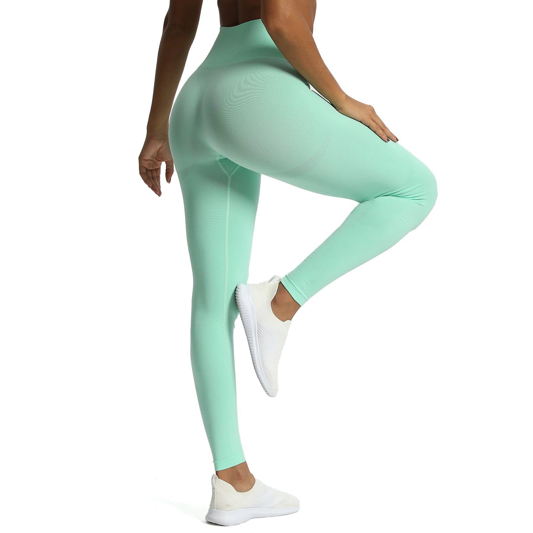 Aoxjox Brights Smile Contour Seamless Leggings