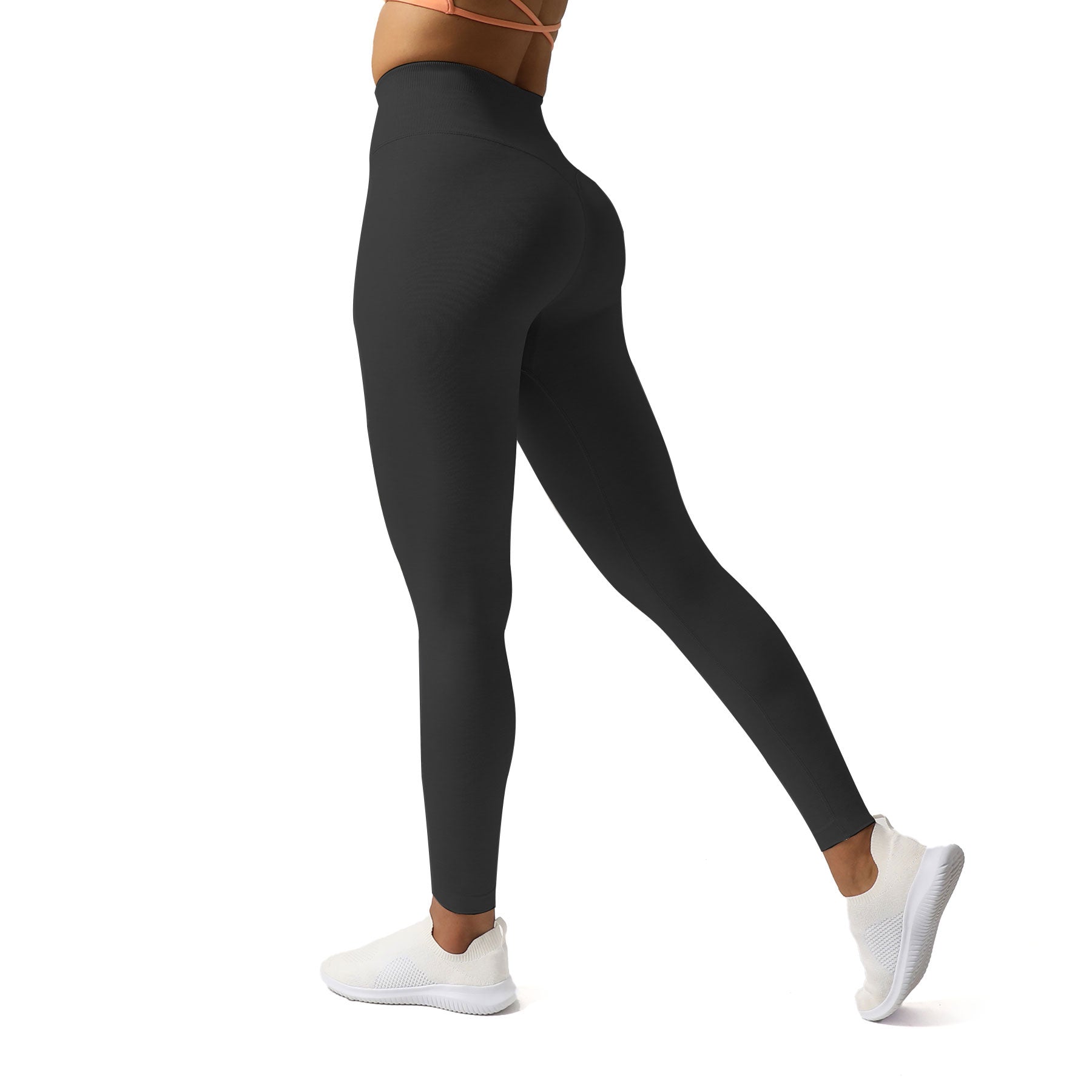 Aoxjox seamless leggings, Electric blue marl (S) and Aoxjox black