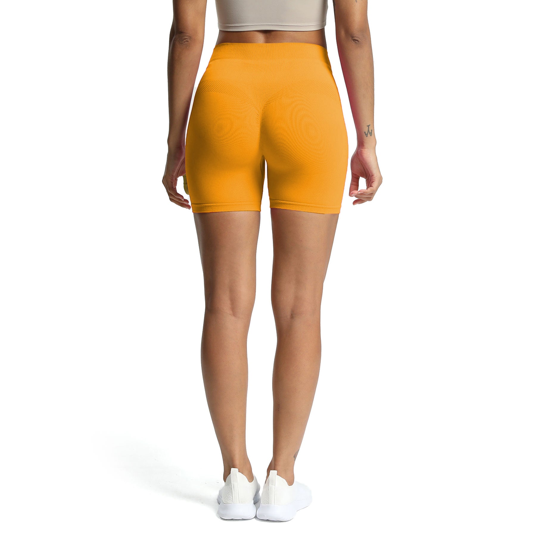 Aoxjox Seamless V-Seam Scrunch Shorts