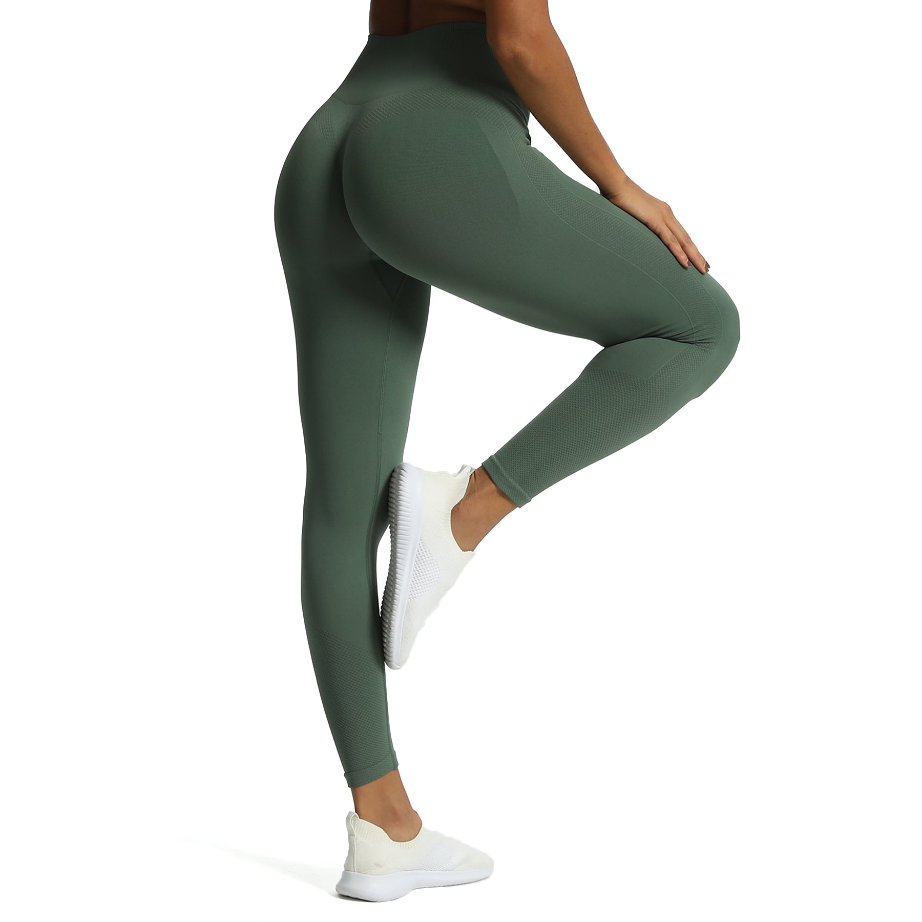 Aoxjox Contour "Sculpt" Seamless Scrunch Leggings