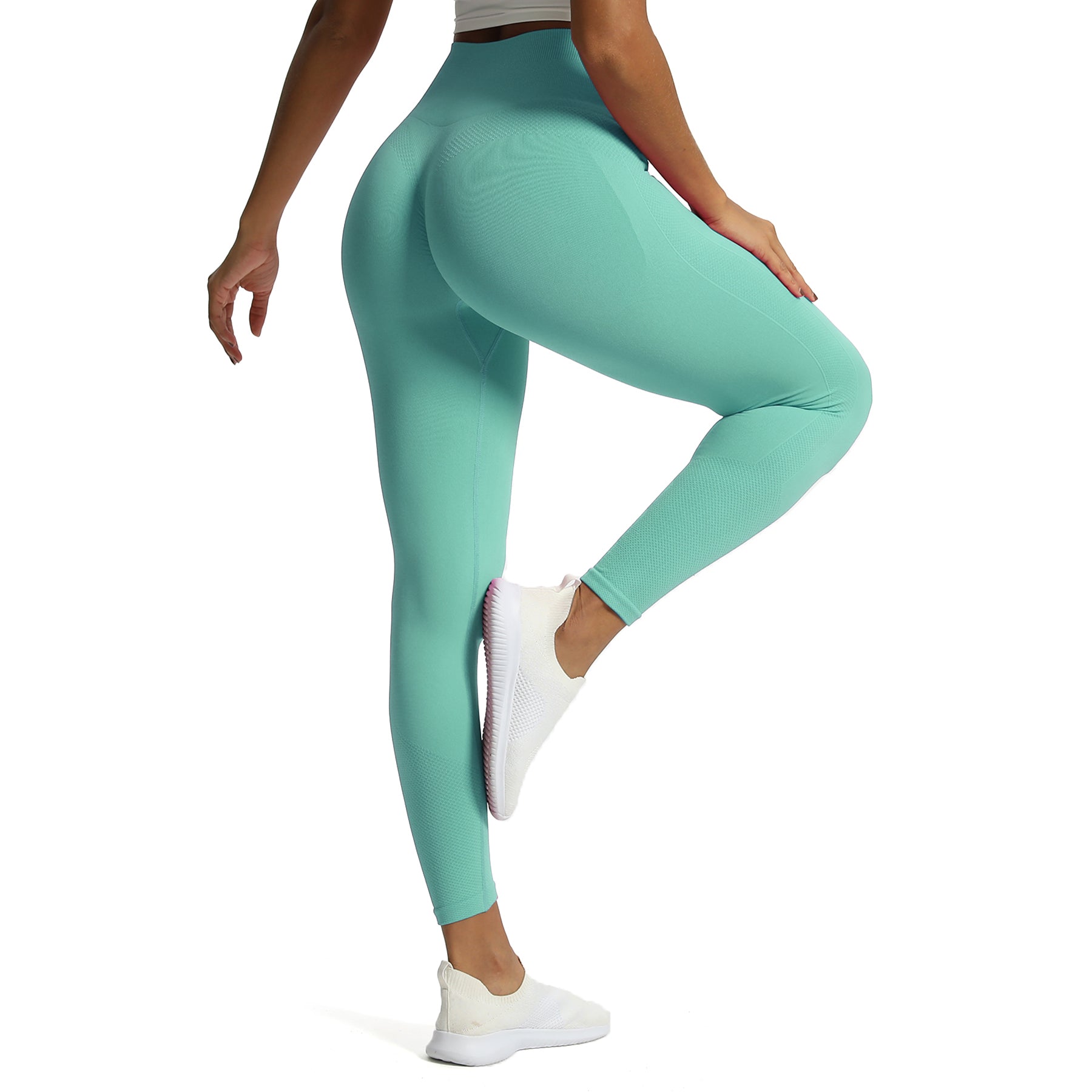 Aoxjox Contour "Sculpt" Seamless Scrunch Leggings
