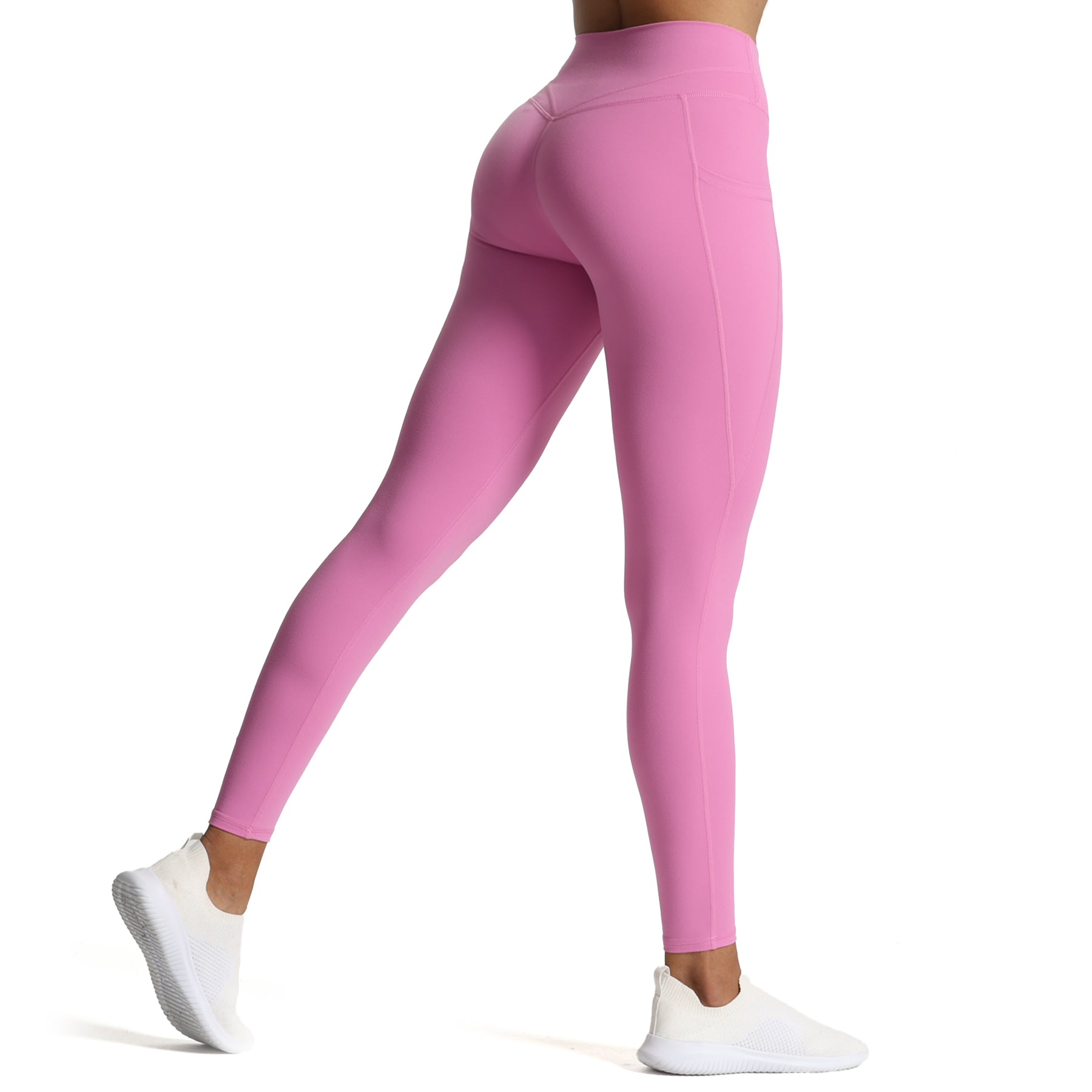 The Ultimate Solid High Waist Gym, Yoga Tights and leggings - Pink – cosvos