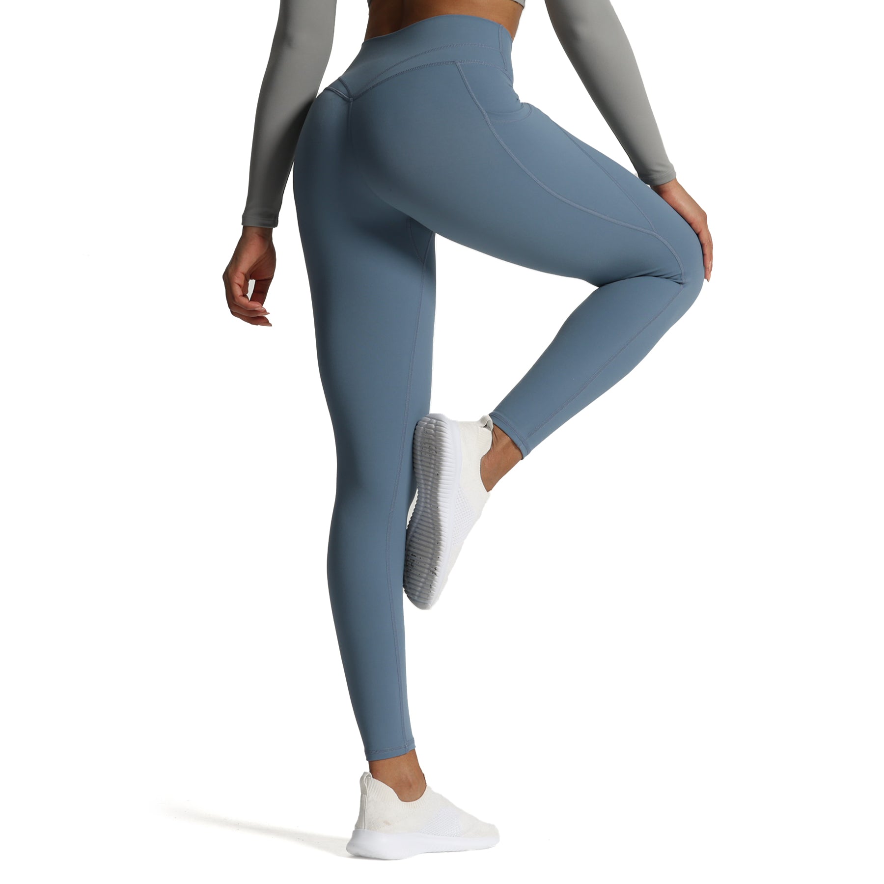 Aoxjox Trinity Cross-Waist Pocket Leggings (CONT'D)