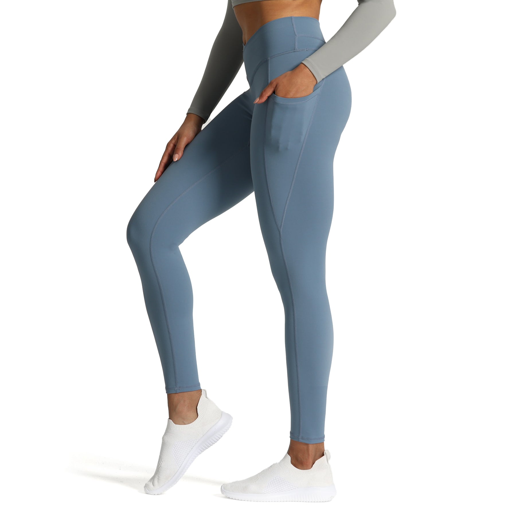 Aoxjox Trinity Cross-Waist Pocket Leggings (CONT'D)
