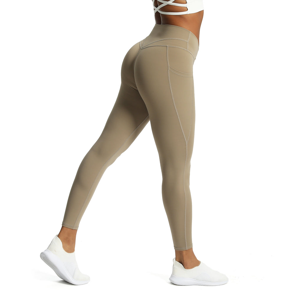 Aoxjox Trinity Cross-Waist Pocket Leggings (CONT'D)