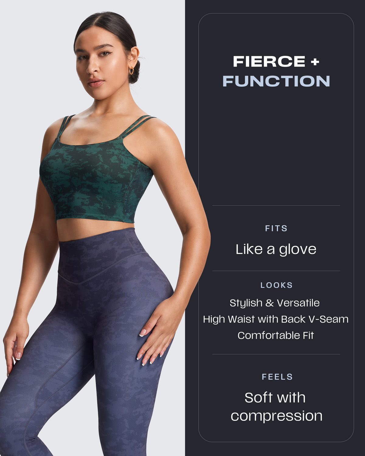 Aoxjox "Metamorph" Deep V Yoga Pants 26"