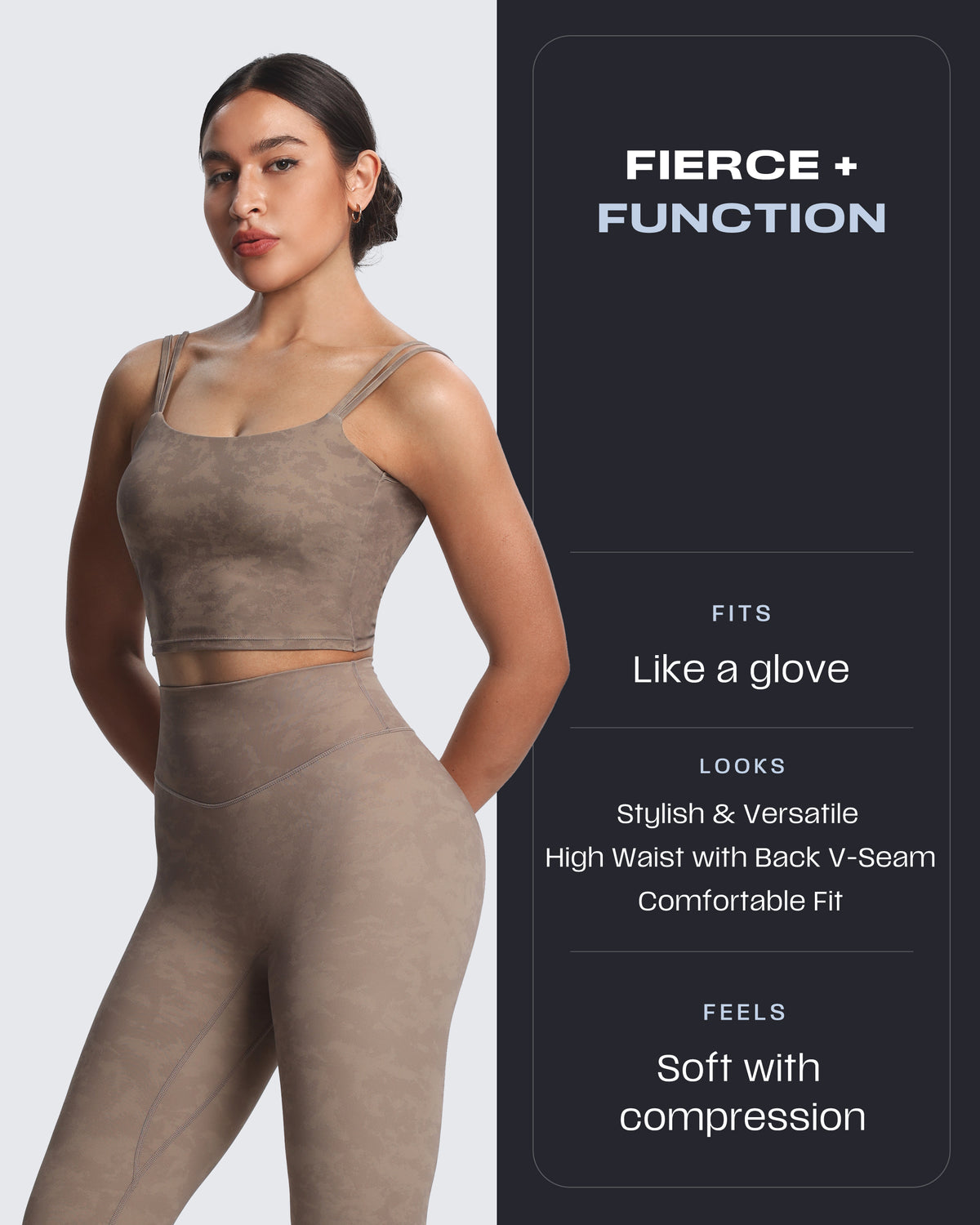 Aoxjox "Metamorph" Deep V Yoga Pants 26"