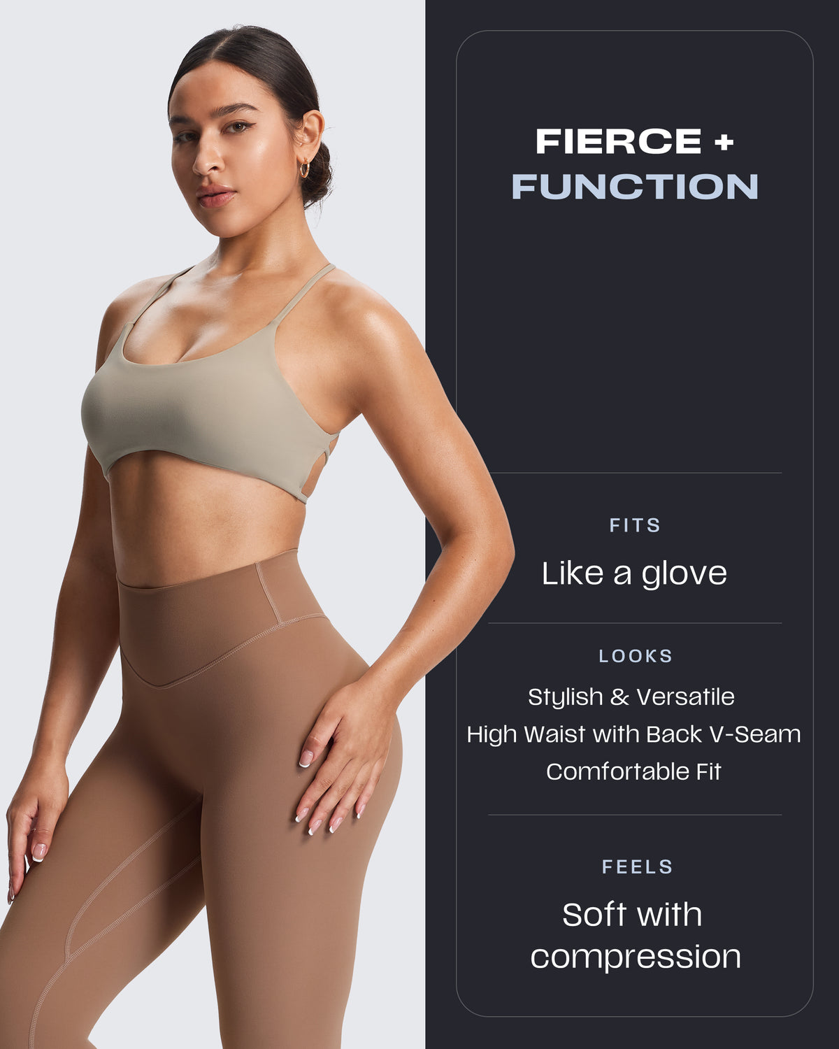 Aoxjox "Metamorph" Deep V Yoga Pants 26"