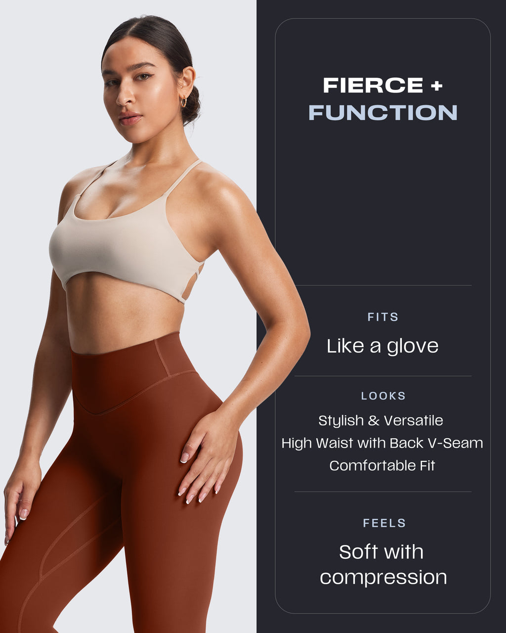 Aoxjox "Metamorph" Deep V Yoga Pants 26"