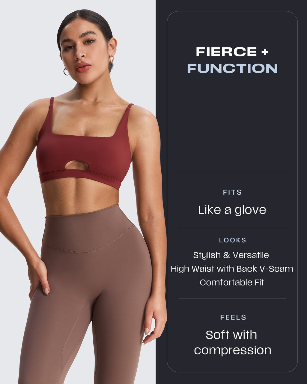 Aoxjox "Metamorph" Deep V Yoga Pants 26"