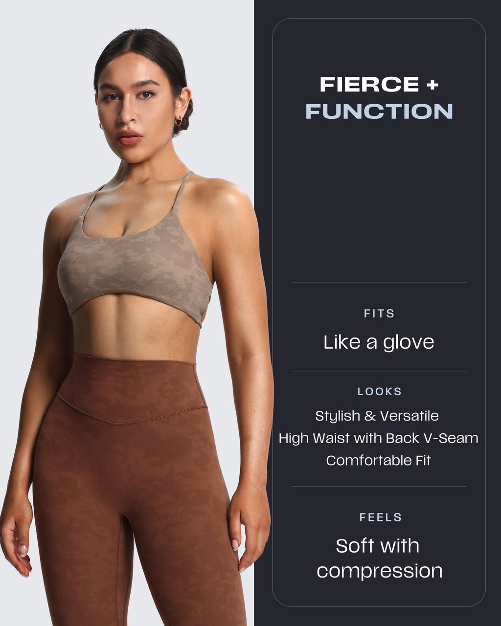 Aoxjox "Metamorph" Deep V Yoga Pants 26"