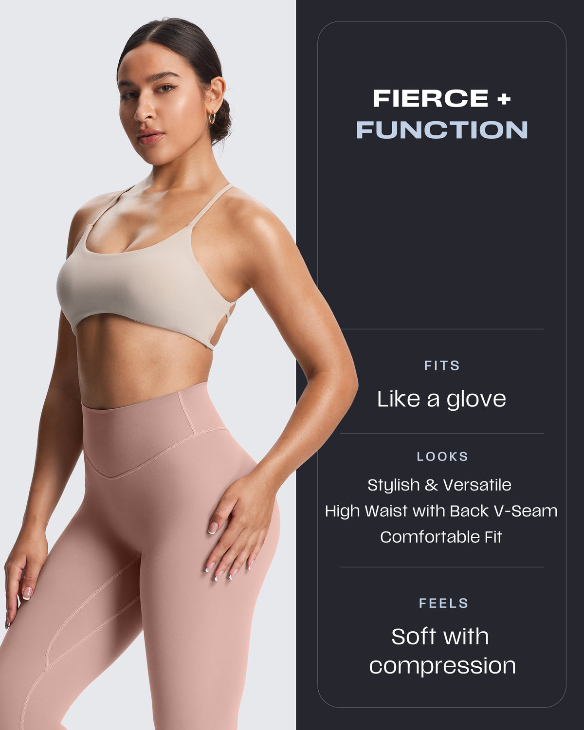 Aoxjox "Metamorph" Deep V Yoga Pants 26"